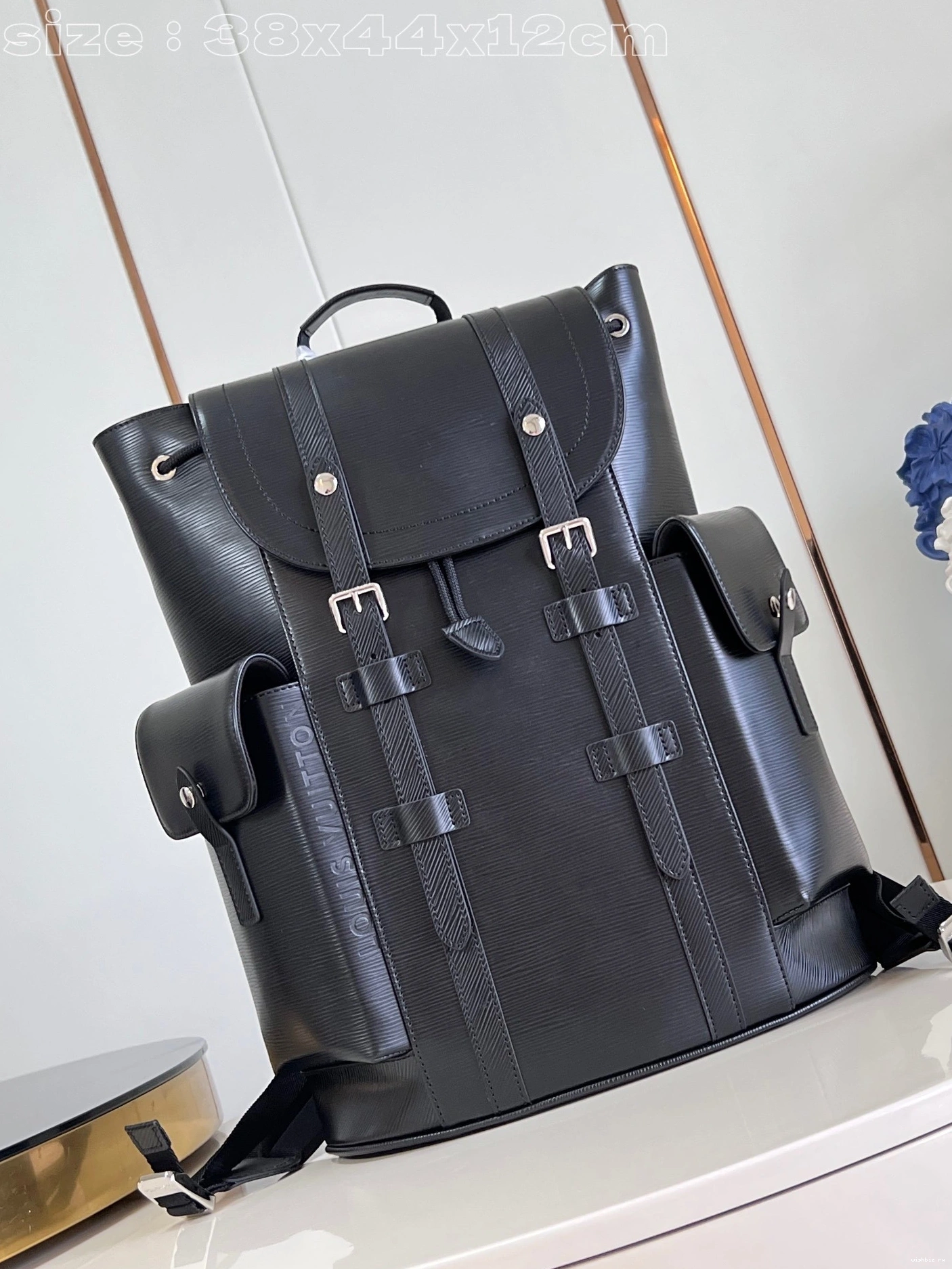 WIS Louis Christopher Vuitton MM-38*44*12.5CM Backpack 0906